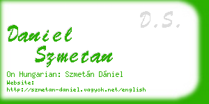 daniel szmetan business card