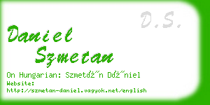 daniel szmetan business card